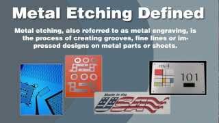 Metal Etching Companies [upl. by Esertal347]