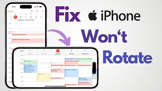 How to Fix iPhone Screen Wont Rotate 3 Easy ways [upl. by Airbas]