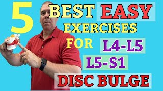 5 Best EASY exercises for L4L5 L5S1 Disc Bulge Dr Frank Altenrath  Chiropractor In Cresskill [upl. by Nyvek423]