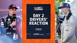 Day 2 Drivers Reaction  WRC Rally Chile Bio Bío 2023 [upl. by Hibbitts]