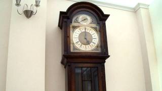 PEERLESS EMBEE TRIPLE CHIME LONGCASE GRANDFATHER CLOCK WESTMINSTER [upl. by Pomeroy]