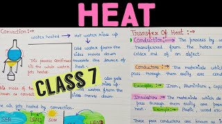 class 7 heat  Heat class 7 chapter 4  Heat chapter 4 class 7 [upl. by Atirb266]