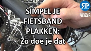 SIMPEL JE FIETSBAND PLAKKEN Zo doe je dat [upl. by Llennej]