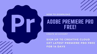 How to download Adobe Premiere Pro free [upl. by Dasa]