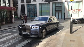 Best Of Luxury Cars In London 2024 14 Spectre Continental GT Lunaz Maybach Flying Spur DBX [upl. by Horlacher]