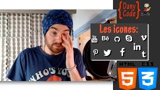 Comment créer un site web TUTO HTML Insérer Font Awesome Icons [upl. by Behn]