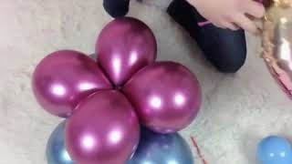 How to do a balloon bouquet so easy [upl. by Lattimer]