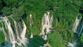 Vodopad Kravice  Ljubuški  Dronba za N1 [upl. by Arah]