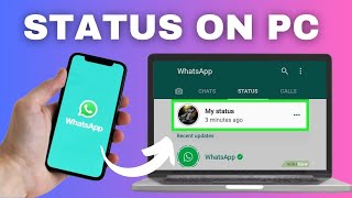 How to Add Status on WhatsApp Web on PC 2024 [upl. by Laney]