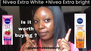 NIVEA EXTRA WHITE C AND E VITAMIN LOTION REVIEW  NIVEA EXTRA BRIGHT C AND A VITAMIN LOTION REVIEW [upl. by Gelman154]