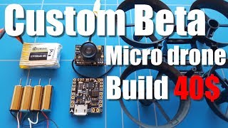 Eachine Tiny F3 Evo Betaflight FC Custom Micro Drone Build With The Turnigy Evolution Radio [upl. by Aneras]