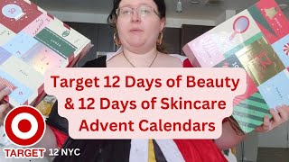 I cant believe what was in these  12 NYC Target Beauty amp Skincare Advent Calendars [upl. by Harl]