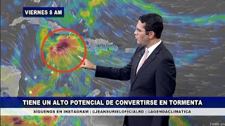 Viernes 17 noviembre  Disturbio con fuertes efectos en República Dominicana se dirige a Cuba [upl. by Yeldud]