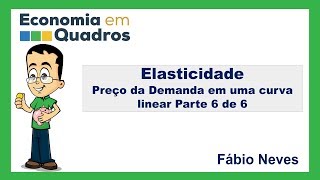 Elasticidade  Preço da Demanda em uma curva linear Parte 6 de 6 [upl. by Aisek314]