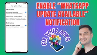 How to Enable the “WhatsApp Update Available” Notification [upl. by Rothenberg]