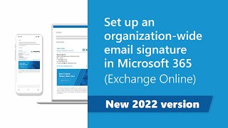 Set up companywide email signatures in Microsoft 365 new 2022 Exchange Online guide [upl. by Nayr]