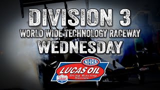 Division 3 NHRA Lucas Oil Drag Racing Series from World Wide Technology Raceway Wednesday [upl. by Bertila286]