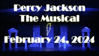 Percy Jackson The Musical Blue Cast  February 24 2024 [upl. by Eneladgam806]