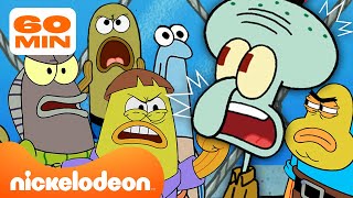 Spongebob  Semua Tamu MARAH amp Kecewa Krusty Krab 😡  Kompilasi 1 Jam  Nickelodeon Bahasa [upl. by Kati]