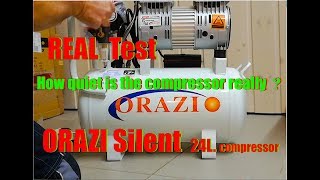 Silent Air Compressor diy Orazio Test [upl. by Akihdar]