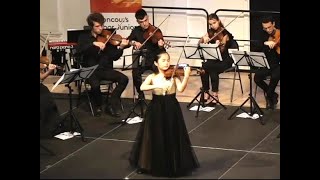 Natsuho Murata played Schubert Rondo for Violin and Orchestra D 4383 in 2° Round Tibor Junior 2022 [upl. by Ecirb]