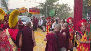 Guru Vajradhara 12th Chamgon Kenting Tai Situ Rinpoche arrived Bodh GayaPalpung [upl. by Oirretna]