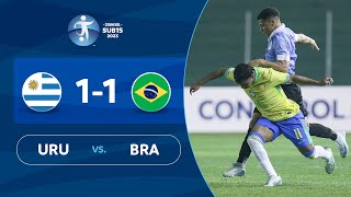 URUGUAY vs BRASIL 11  RESUMEN  CONMEBOL SUB 15  FASE DE GRUPOS [upl. by Anahsat724]