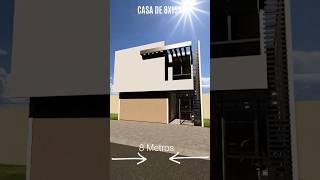 Plano casas modernas de 8x15m [upl. by Arracat]