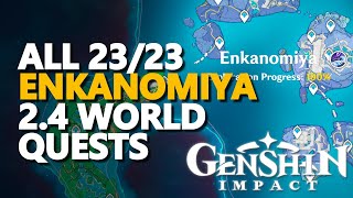 All Enkanomiya World Quests Genshin Impact 24 [upl. by Brenan]