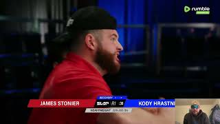 Heavyweight Slap Boxing Match  James Stonier Vs Kody Hrastnik Reaction [upl. by Allemrac]