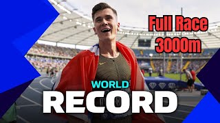 JAKOB INGEBRIGTSEN Break the 3000M WORLD RECORD in 717 full race [upl. by Kailey692]