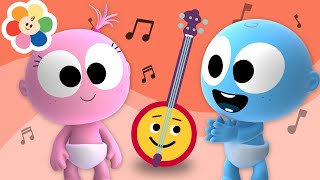 GooGoo amp Gaagaa Learning Banjo Music for Babies  Musical Instruments Sounds  Sensory Stimulation [upl. by Airdnna295]