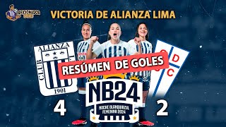 VICTORIA DE ALIANZA LIMA ⚪️ NOCHE BLANQUIAZUL FEMENINA 2024🔵 RESUMEN DE GOLES ⚽ [upl. by Nuawtna]