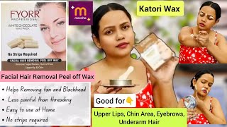 Facial Hair Removal Peel off Wax Easy to use at home No strips required Watch full Review  Meesho [upl. by Suhcnip453]