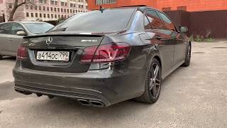 Mercedes W212 E350 Exhaust  Выхлопная система [upl. by Amlus75]