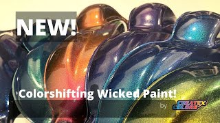 FIRST LOOK Color shifting wicked paint by Createx Colors [upl. by Leif]