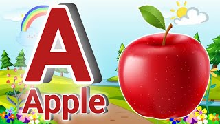 A for Apple B for Ball  Phonics Song  Toddlers Learning video [upl. by Enilrem]