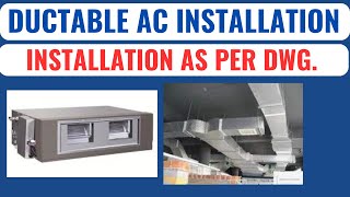 Ductable Air Conditioning Installation explain in hindi  Central Air Conditioning  HVACTutorial [upl. by Oilicec]