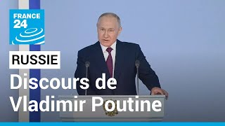 REPLAY  Discours de Vladimir Poutine devant la Nation • FRANCE 24 [upl. by Urbanus872]