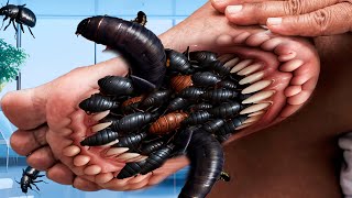 ASMR Animation Treatment Deep Cleaning a Buggy foot Removing All the Creepy Crawlies [upl. by Jammal360]