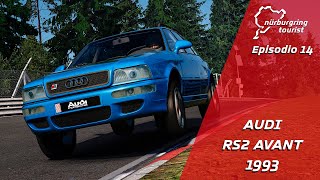 El primer Rennsport AUDI RS2 Avant 1993 🚘 Assetto Corsa  Nurburgring Tourist EP 14 [upl. by Kirenoj]