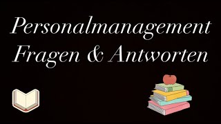 Personalmanagement Fragen amp Antworten [upl. by Llehcear]