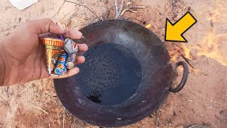 Firecrackers in hot oil experiment  hot oil vs Firecrackers experiment 😱 [upl. by Mehala612]