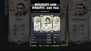 MY BEST ICON SNIPE ON FIFA 22 SHORTS [upl. by Corabelle]