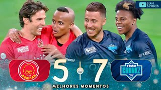 KAKÁ HAZARD DROGBA E OUTROS CRAQUES DERAM SHOW EM PARTIDA BENEFICENTE COM AS LENDAS E INFLUENCERS [upl. by Nnylyaj]