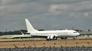 SmartLynx 737 MAX 8 9HORN landet am Flughafen Saarbrücken [upl. by Naoh]