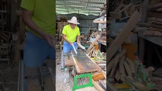 Multifunctional woodworking bench planer Professional woodworking Woodworking Folk crafts Good h [upl. by Ayak384]