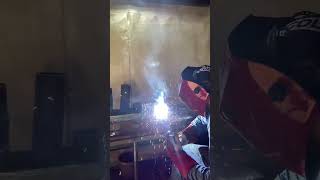 Vertical stick welding uphill 6011 [upl. by Ojytteb788]