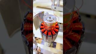 5340 brushless motor stator 12 groove outer woundTwo station flying fork winding machine [upl. by Callean194]