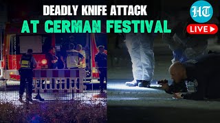 LIVE  Knife Attack At Germanys Solingen Festival Several Killed And Injured Suspect At Large [upl. by Suicul]